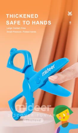 กรรไกรสำหรับเด็ก-สีฟ้า มิเดียร์ MD6123 MIDEER_5